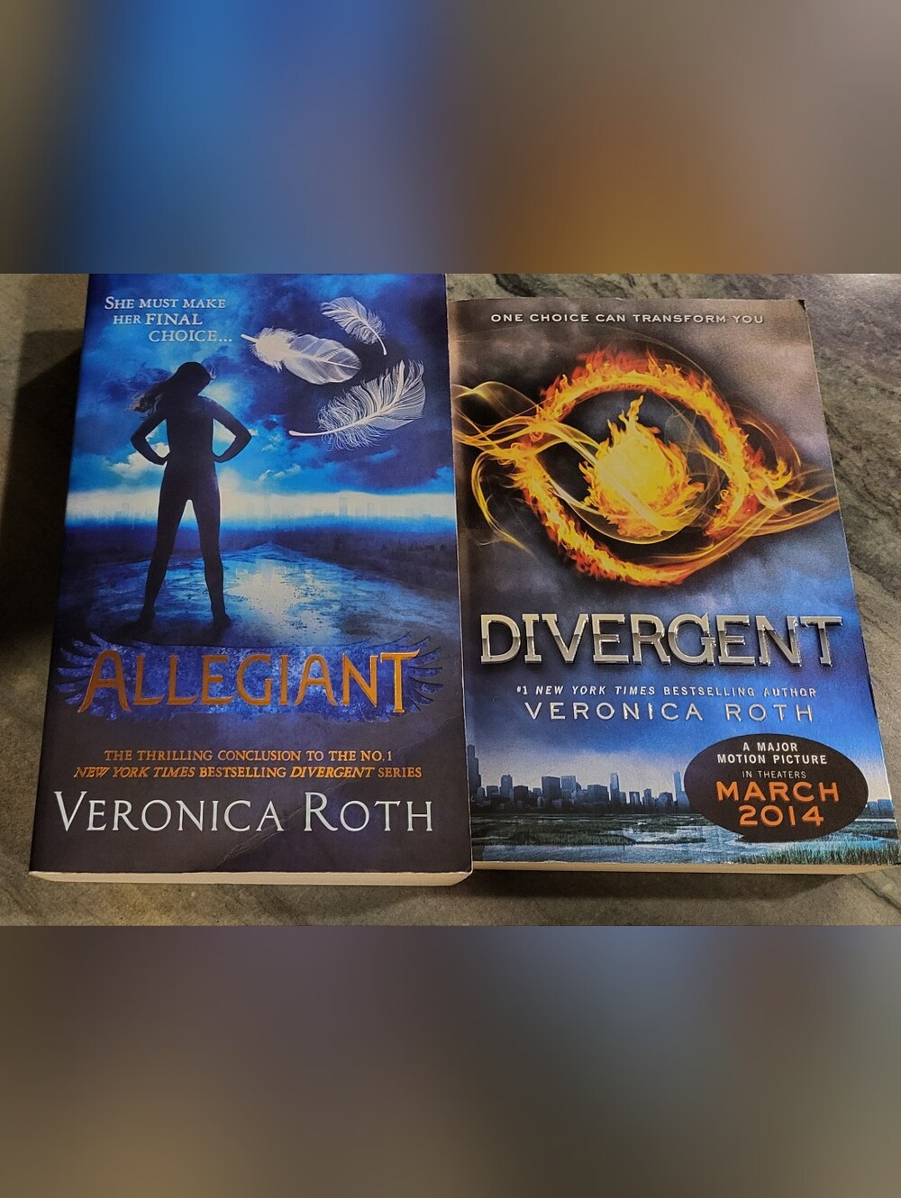Divergent and Allegiant by Veronica Roth